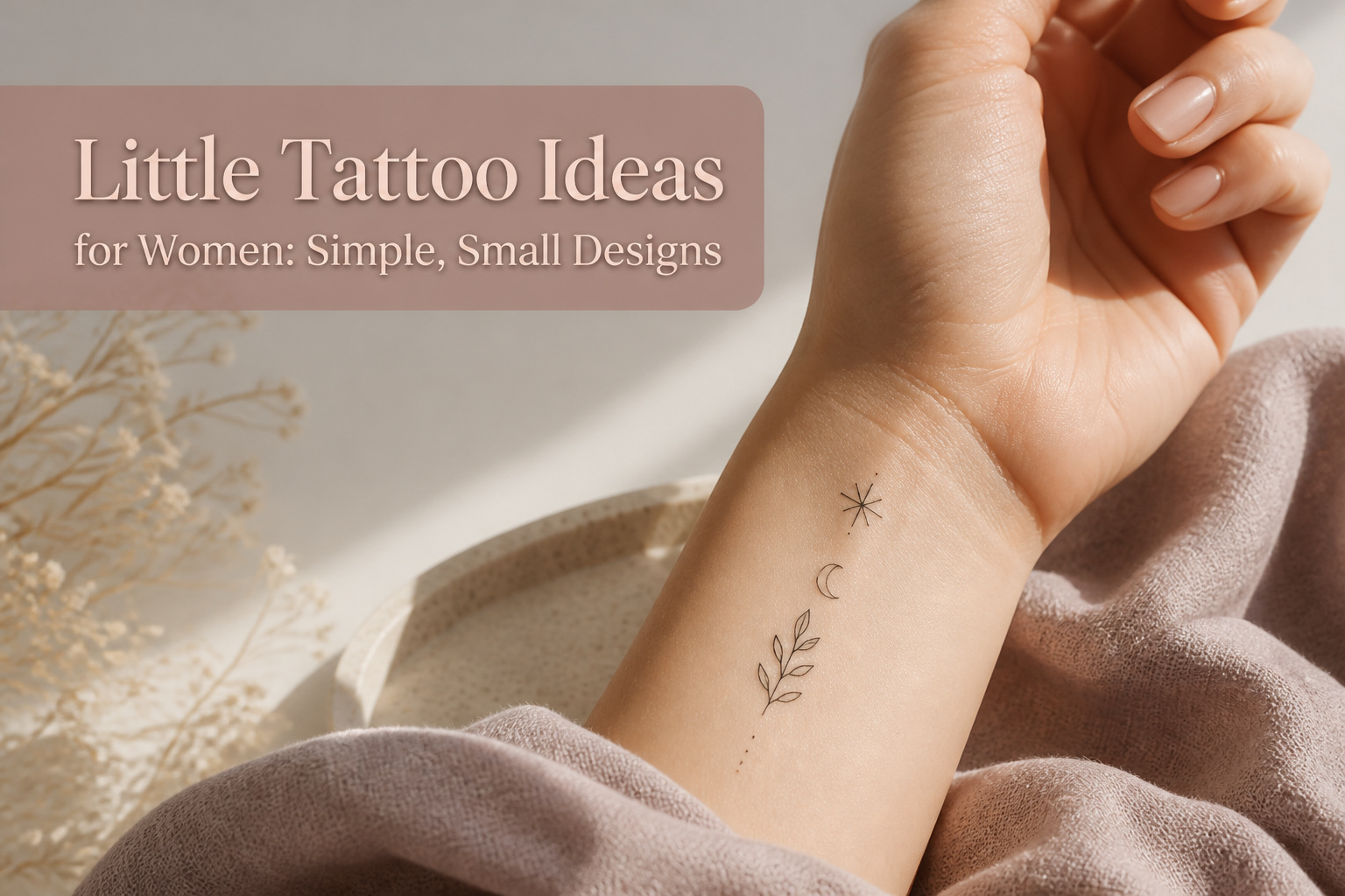 Various small tattoo designs including butterflies, hearts, and flowers.
